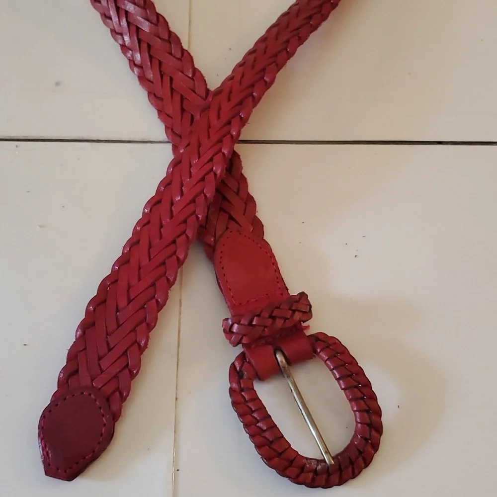 New without tags leather braided belt Size 30